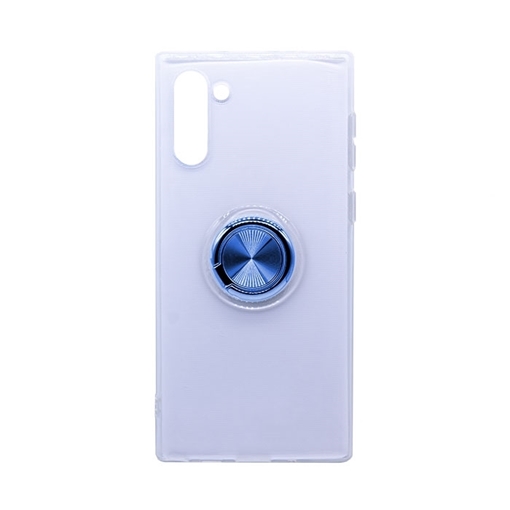 Θήκη Πλάτης Σιλικόνης με Finger Ring  για Samsung N970 Galaxy Note 10 - Χρώμα: Μπλε
