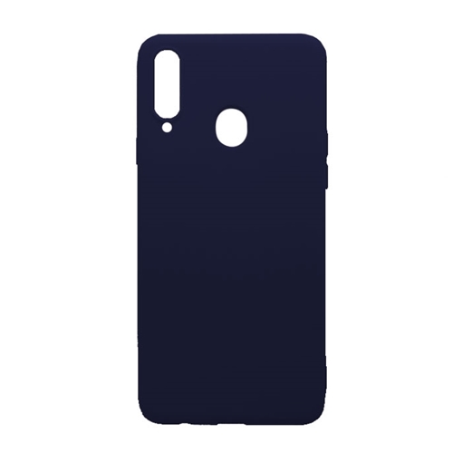 Picture of Back Cover Silicone Matte Case for Samsung A207 Galaxy A20s - Color: Blue