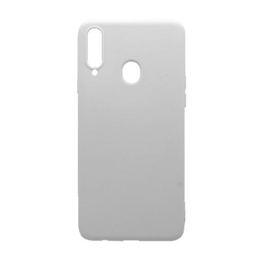 Θήκη Πλάτης Σιλικόνης για Samsung A207 Galaxy A20s - Χρώμα: Λευκό