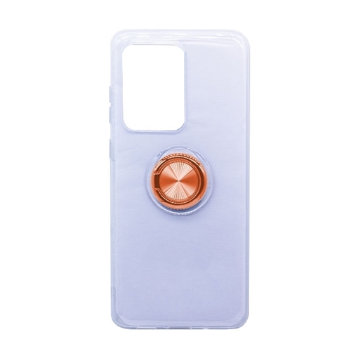 Picture of Silicone Case with Finger Ring for Samsung G988 Galaxy S20 Ultra - Color: Rose Gold