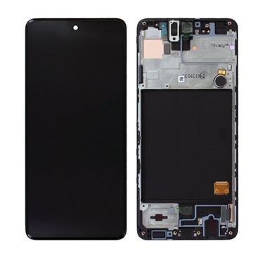 Εικόνα της Γνήσια Οθόνη LCD με Μηχανισμό Αφής  και Πλαίσιο για Samsung Galaxy A51 2020 A515F GH82-21680A/GH82-21669A - Χρώμα: Μαύρο