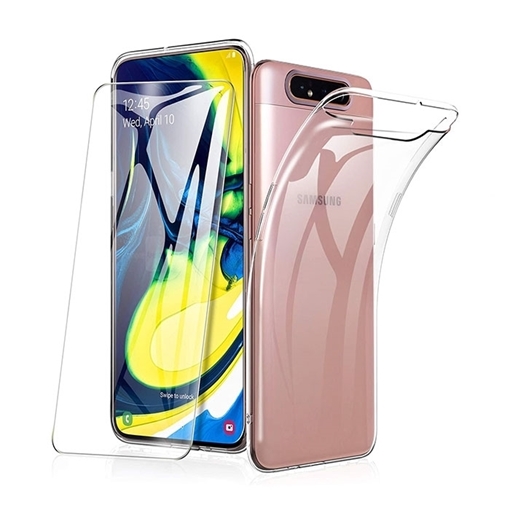 Picture of Back Cover Silicone Case Anti Shock 1.5mm for Samsung A805F / A905F Galaxy A80 / A90 - Color: Clear