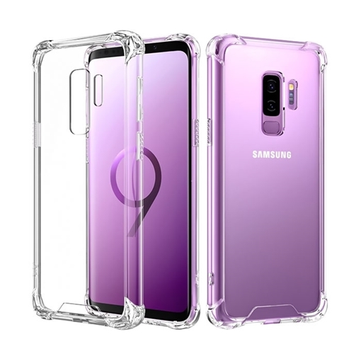 Θήκη Πλάτης Σιλικόνης Anti Shock 0.5mm για Samsung G965F Galaxy S9 Plus - Χρώμα: Διάφανο