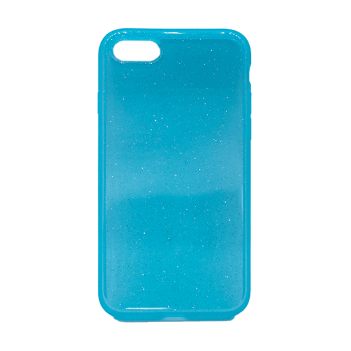 Αστραφτερή Θήκη Πλάτης Σιλικόνης για Apple iPhone 7 / 8 - Χρώμα: Τιρκουάζ