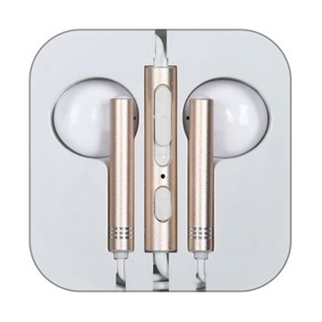 Εικόνα της Wired Earphones PZX H17 Headset Ενσύρματα Ακουστικά - Χρώμα: Χρυσό
