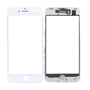 Picture of Lens Glass With OCA and Frame for iPhone 7 - Color: White