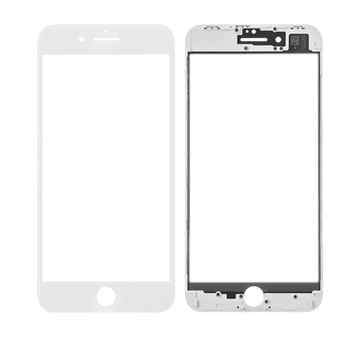 Picture of Lens Glass With OCA and Frame for iPhone 8 -Color: White