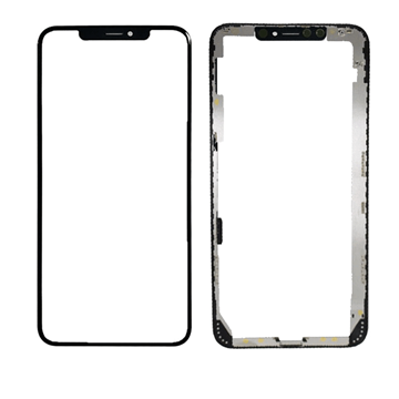 Picture of Lens Glass With OCA and Frame for iPhone X - Color: Black