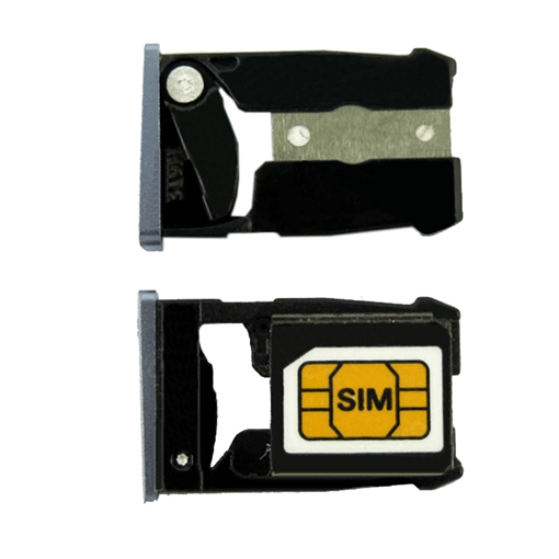 Υποδοχή Κάρτας Single SIM και SD Tray για Motorola Nexus 6 Xt-1100 - Χρώμα: Μαύρο