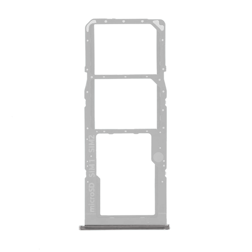 Picture of SIM Tray Dual SIM and SD for Samsung Galaxy A71 A715 - Color: Silver