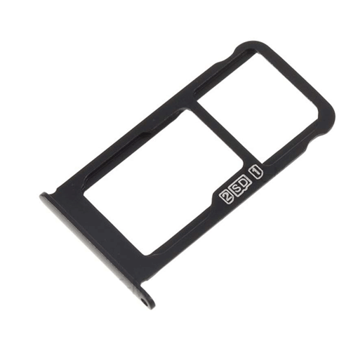 Picture of Dual SIM and SD Tray for Nokia 6.1 Plus - Color: Black
