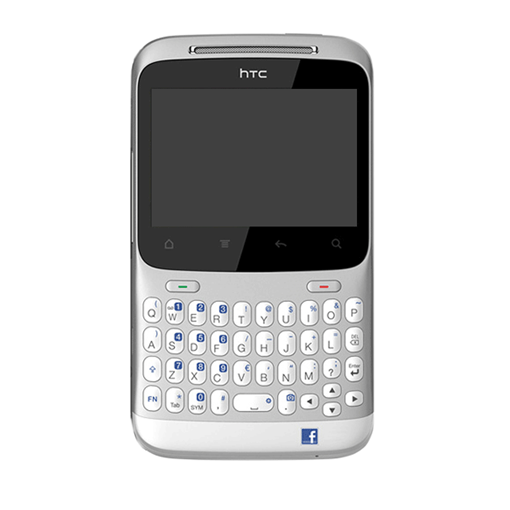 Οθόνη LCD με Μηχανισμό Αφής και Μπροστινή πρόσοψη με κουμπιά για HTC ChaCha - Χρώμα: Λευκό