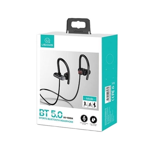 Bluetooth ακουστικό USAMS (YD004) Χρωμα: Μαύρο