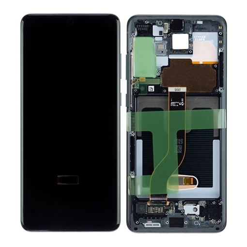 Picture of Original LCD Complete and Frame for Samsung Galaxy S20 Plus G985F/G986F GH82-22134A - Color: Black