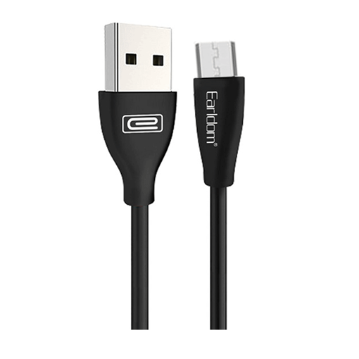 EARLDOM EC-087M Καλώδιο Φόρτισης και Μεταφοράς Δεδομένων Micro-USB Data and Charging Cable 1.2Μ - Χρώμα: Μαύρο