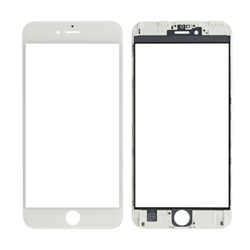 Εικόνα της Τζαμάκι οθόνης Lens με OCA και Πλαίσιο για iPhone 6s Plus - Χρώμα: Λευκό