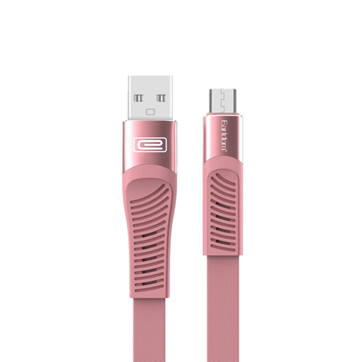 EARLDOM EC-093M Καλώδιο Φόρτισης και Μεταφοράς Δεδομένων 1.2m Micro-USB Data and Charging Cable - Χρώμα: Ροζ