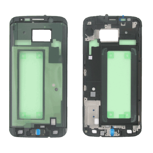 Μπροστινό Πλαίσιο Οθόνης Front LCD Frame για Samsung Galaxy S6 Edge G925F - Χρώμα: Μαύρο