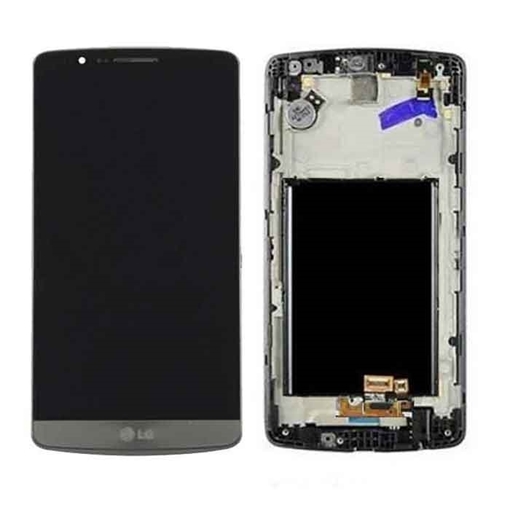 Γνήσια Οθόνη LCD με Μηχανισμό Αφής και Πλαίσιο για LG G3 - Χρώμα: Μαύρο