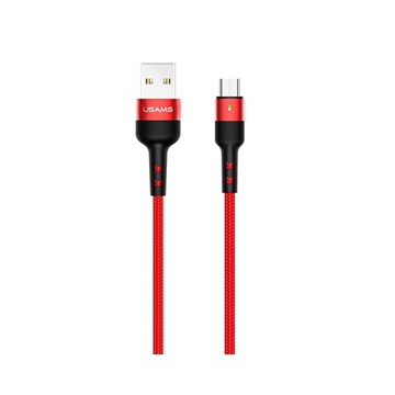 Εικόνα της USAMS US-SJ312 U26 Καλώδιο Φόρτισης 1m Micro-USB Braided Data Charging Cable - Χρώμα: Κόκκινο