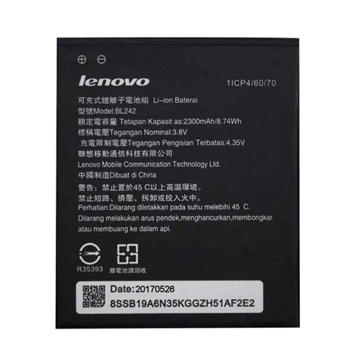 Picture of Battey BL242 for Lenovo Vibe C A2020/A6000/S580 2300mAh Li-Ion