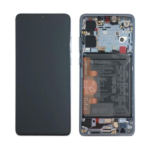 Γνήσια Οθόνη LCD με Μηχανισμό Αφής και Πλαίσιο και Μπαταρία  για Huawei P30 (Service Pack) 02354HMF - Χρώμα: Breathing Crystal