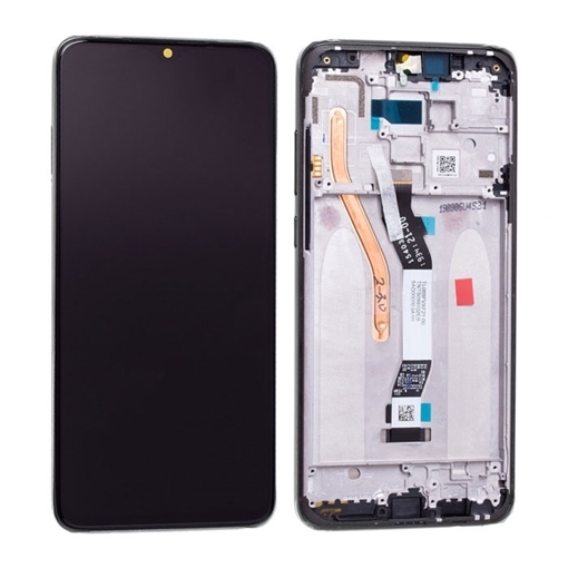 Γνήσια Οθόνη LCD με Μηχανισμό Αφής και Πλαίσιο για Xiaomi Redmi Note 8 Pro 56000500G700 (Service Pack) - Χρώμα: Μαύρο