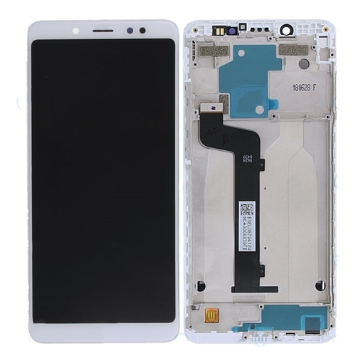 Γνήσια Οθόνη LCD με Μηχανισμό Αφής και Πλαίσιο για Xiaomi Redmi Note 5 560410020033 (Service Pack) - Χρώμα: Λεύκο
