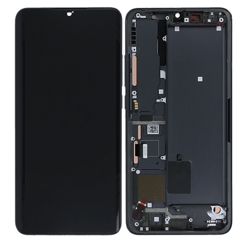 Γνήσια Οθόνη LCD με Μηχανισμό Αφής και Πλαίσιο για Xiaomi Mi Note 10 Lite  56000040F4L00 (Service Pack) - Χρώμα: Tarnish Black
