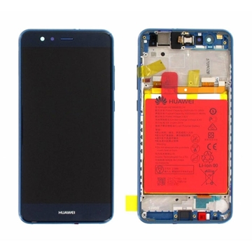 Εικόνα της Γνήσια Οθόνη LCD με Μηχανισμό Αφής και Πλαίσιο με Μπαταρία για Huawei P10 Lite (Service Pack) 02351FSL - Χρώμα: Μπλε