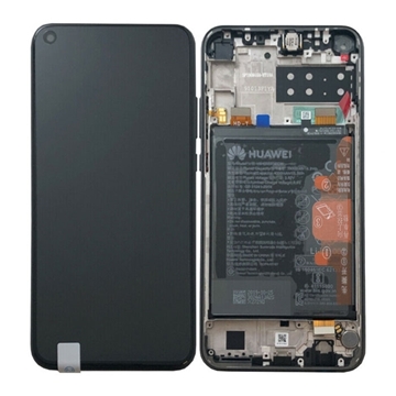 Εικόνα της Γνήσια Οθόνη LCD με Μηχανισμό Αφής και Πλαίσιο με Μπαταρία για Huawei P40 Lite E (Service Pack) 02353FMW - Χρώμα: Μαύρο