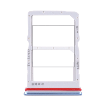 Picture of SIM Tray Single SIM και SD for Huawei P40 Lite  - Color: Blue