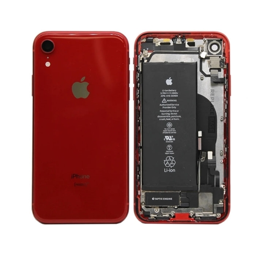Γνήσιο Πίσω Καπάκι με Πλαίσιο και Μπαταρία (housing) για iPhone XR  - Χρώμα: Κόκκινο