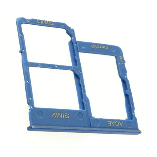 Γνήσια Υποδοχή Κάρτας Dual SIM και SD (SIM Tray Card Holder) για Samsung Galaxy A31 A315F GH98-45432D - Χρώμα: Μπλε