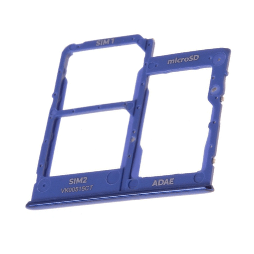 Γνήσια Υποδοχή Κάρτας Dual SIM και SD (SIM Tray Card Holder) για Samsung Galaxy A41 A415F GH98-45275D - Χρώμα: Μπλε