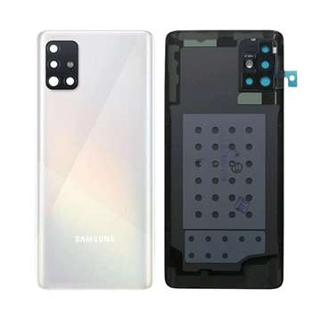 Picture of Original Back Cover with Camera Lens for Samsung Galaxy A51 A515F GH82-21653A - Color: White