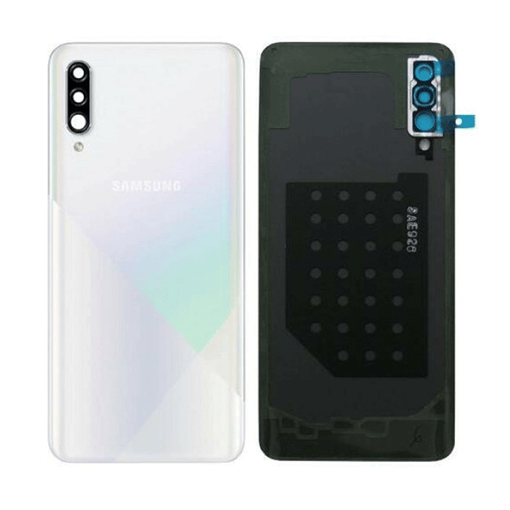 Γνήσιο Πίσω Καπάκι με Τζαμάκι Κάμερας για Samsung Galaxy A30s A307F GH82- 20805D - Χρώμα: Λευκό