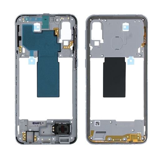 Γνήσιο Μεσαίο Πλαίσιο Middle Frame για Samsung Galaxy A40 A405F GH97-22974Β - Χρώμα: Λευκό