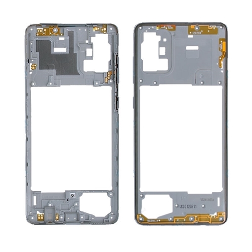 Γνήσιο Μεσαίο Πλαίσιο Middle Frame για Samsung Galaxy Α71 A715F GH98-44756B - Color: Silver
