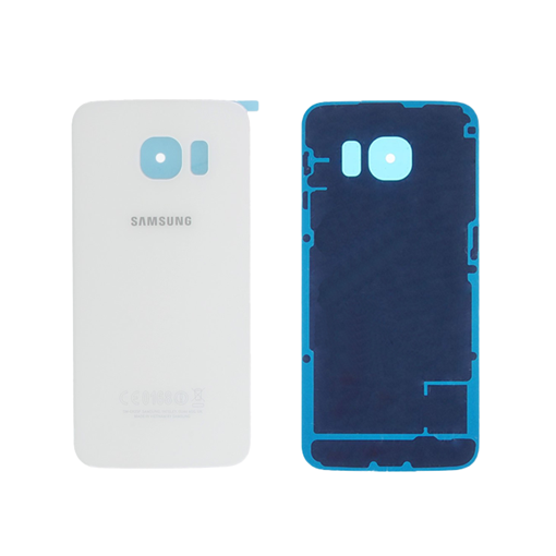 Γνήσιο Πίσω Καπάκι για Samsung Galaxy S6 Edge G925F GH82-09645B - Χρώμα: Λευκό