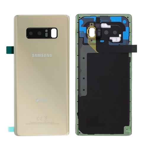 Γνήσιο Πίσω Καπάκι με Τζαμάκι Κάμερας για Samsung Galaxy Note 8 N950F Duos GH82-14985D - Χρώμα: Χρυσό