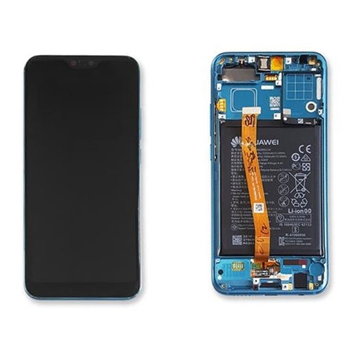 Picture of Original LCD Complete with Frame and Battery for Huawei Honor 10 (Service Pack) 02351YDB - Color: Green