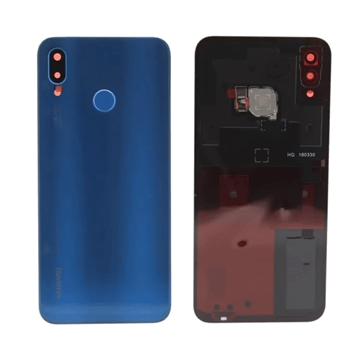 Picture of Original Back Cover with Fingerprint and Camera Lens for Huawei P20 Lite 02351VNU - Color: Blue