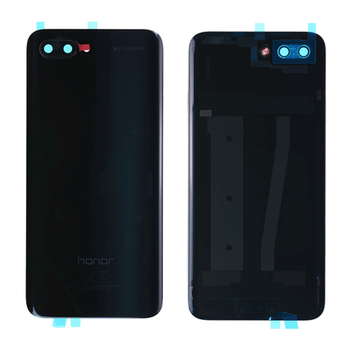 Γνήσιο Πίσω Καπάκι με Τζαμάκι Κάμερας για Huawei Honor 10 02351XPC - Χρώμα: Μαύρο