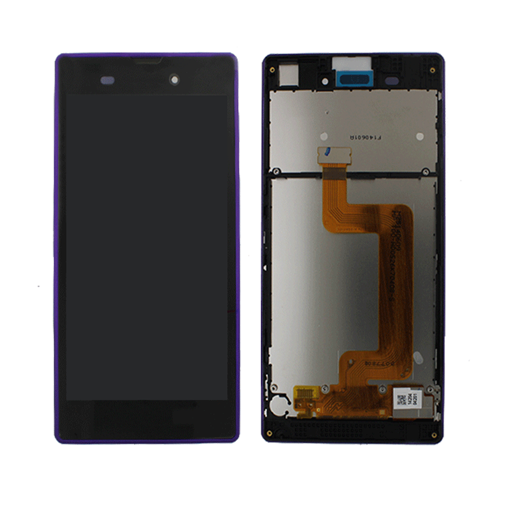 Οθόνη LCD με Μηχανισμό Αφής και Πλαίσιο για Sony T3 (D5103) - Χρώμα: Μωβ