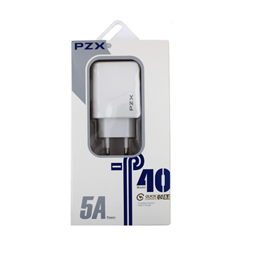 Εικόνα της PZX P40 Φορτιστής Ταξιδιού USΒ 5.A / Q.C 5.0