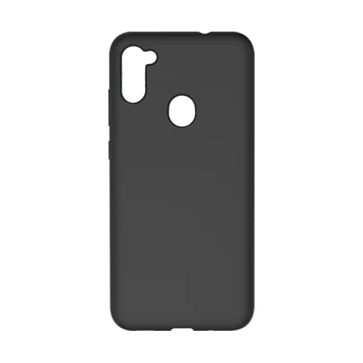 Θήκη Πλάτης Σιλικόνης για Samsung A115F Galaxy A11 - Χρώμα: Μαύρο