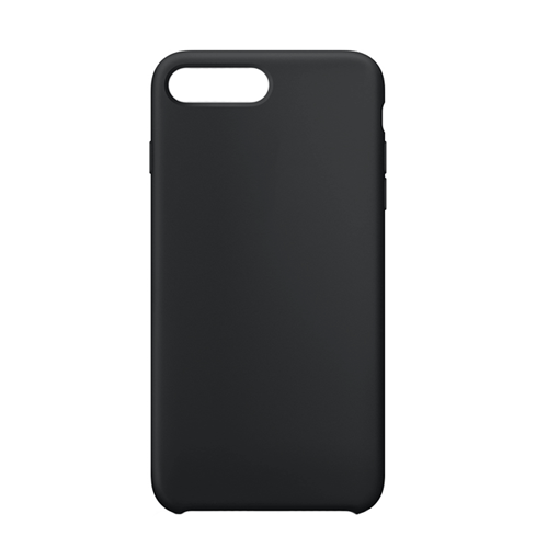 Θήκη Πλάτης Σιλικόνης για Apple iPhone 7 Plus / 8 Plus - Χρώμα: Μαύρο