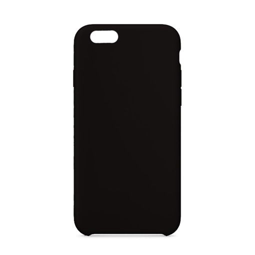 Θήκη Πλάτης Σιλικόνης για Apple iPhone 6 - Χρώμα: Μαύρο