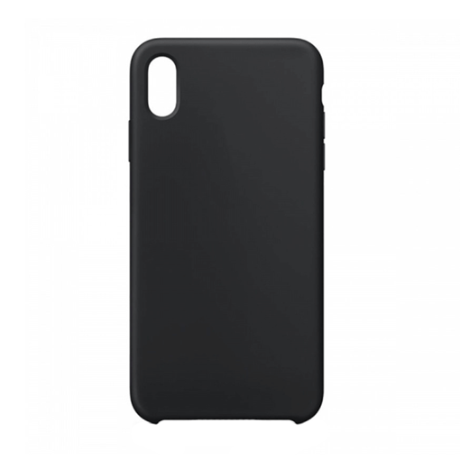 Θήκη Πλάτης Σιλικόνης για Apple iPhone XS Max - Χρώμα: Μαύρο
